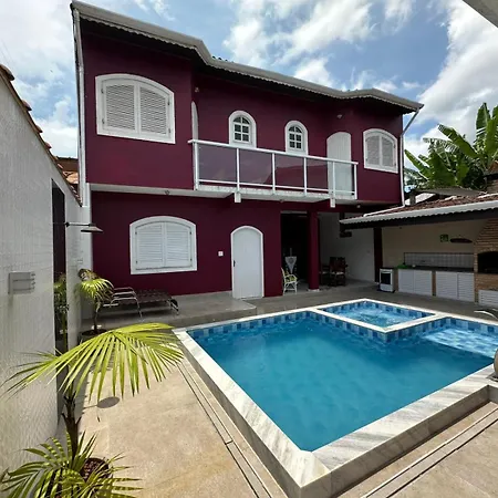 Casa No Centro De Bertioga Com Piscina Villa Exterior photo